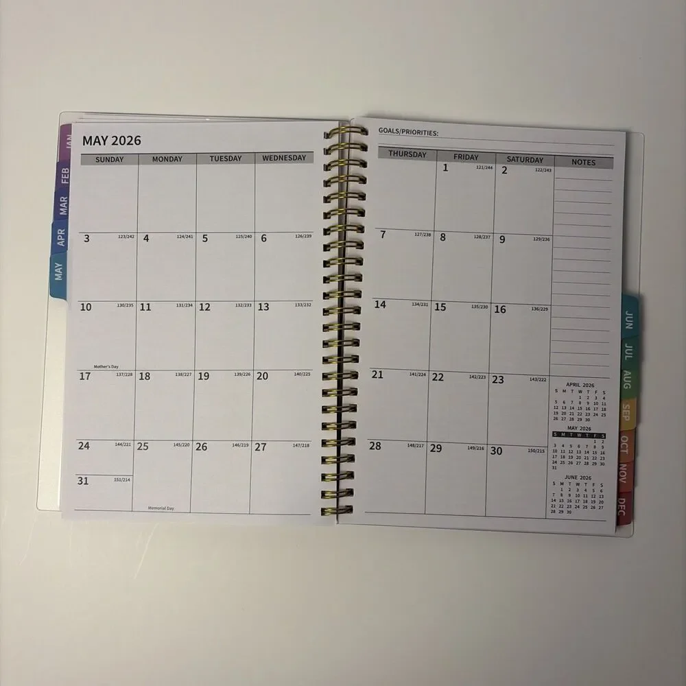 Monthly Planner 2026-2027 Jan - Dec Light Purple NEW